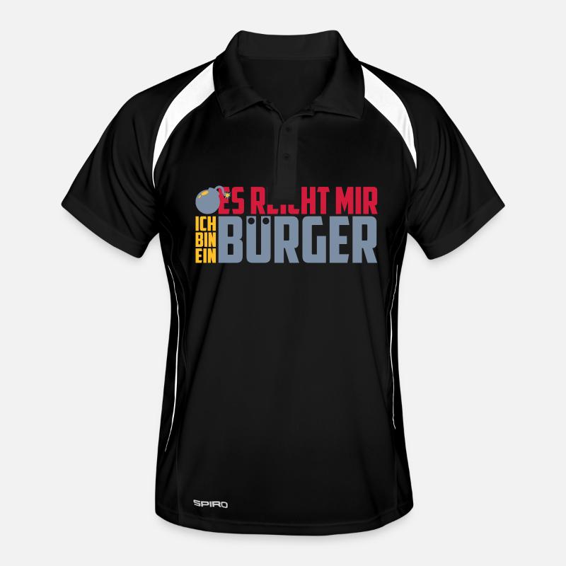 Ich bin ein es reicht mir Bürger Freche Sprüche Männer Polo atmungsaktiv