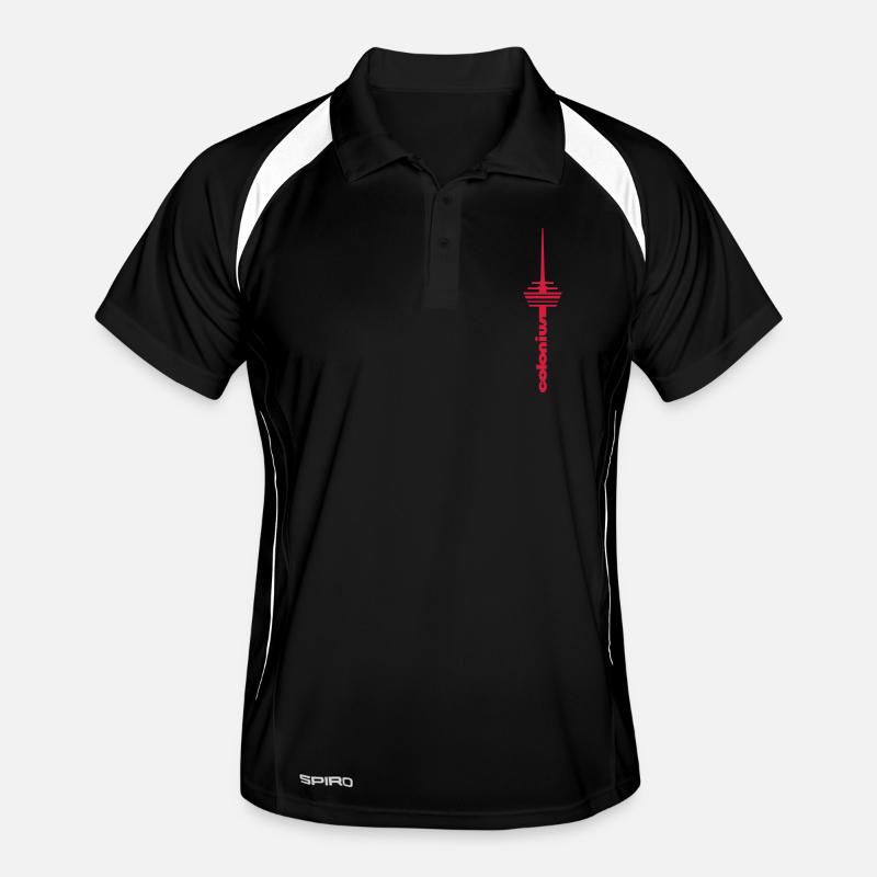 Cologne Fernsehturm Colonius font Men's Polo breathable