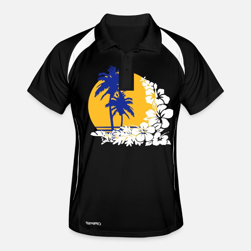 Palm Sunset Polo respirant Homme
