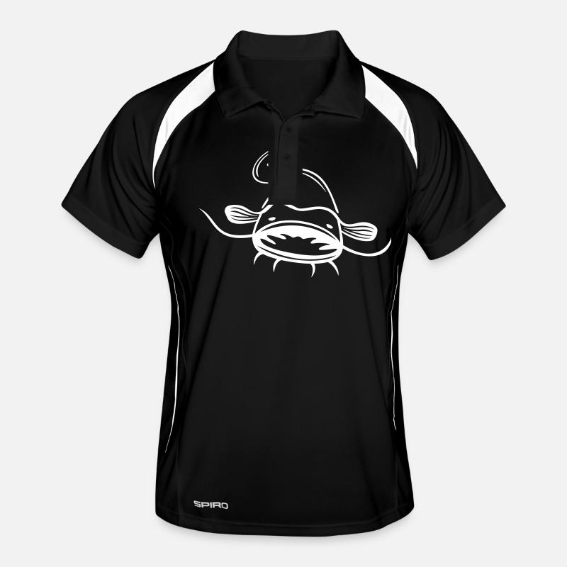 Waller (Wels, Catfish) Männer Polo atmungsaktiv