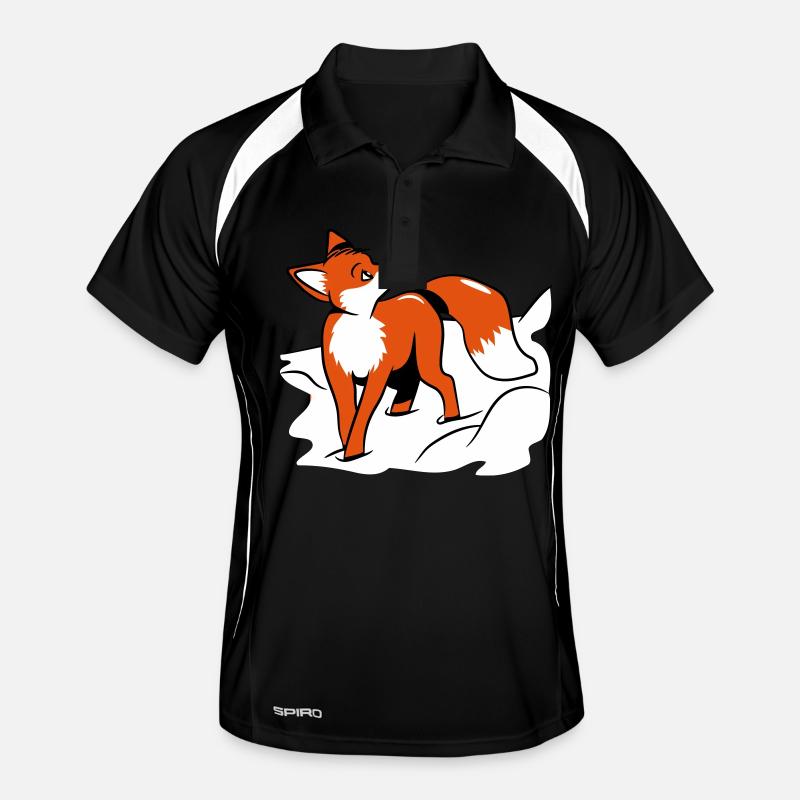 Fuchs flocon de neige douce Polo respirant Homme