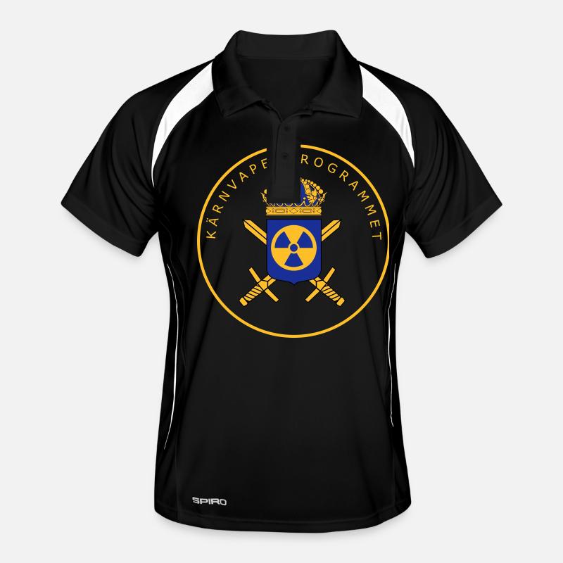 The Swedish Nuclear Weapons Programme - Men's Polo breathable - black/white