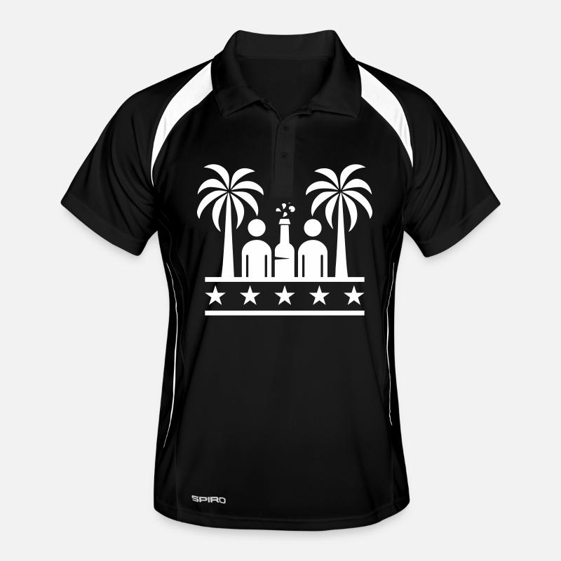 Fête sur la plage à boire Polo respirant Homme