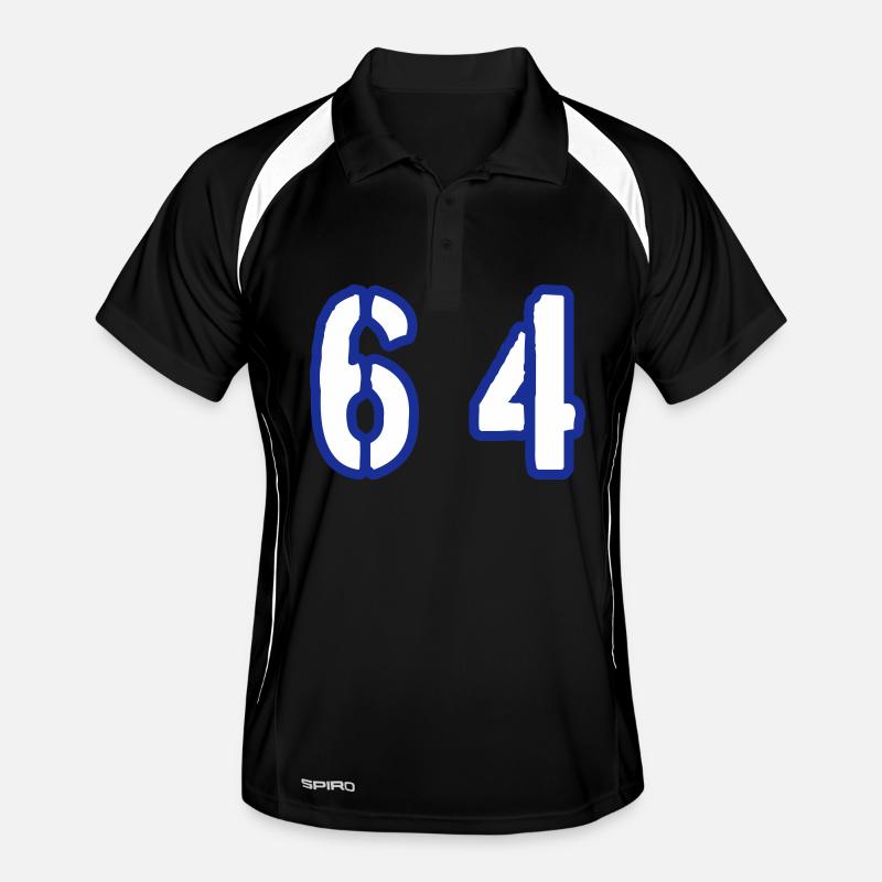 64 Symbole numérique Polo respirant Homme