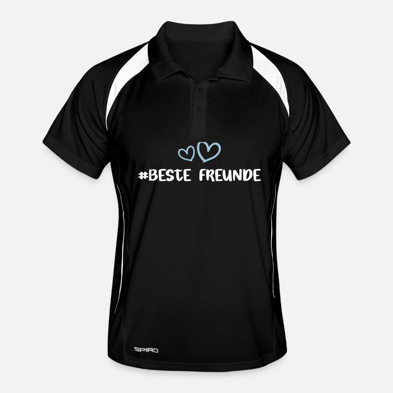 Freundschaft Beste Freunde Herz Liebe Männer Polo atmungsaktiv