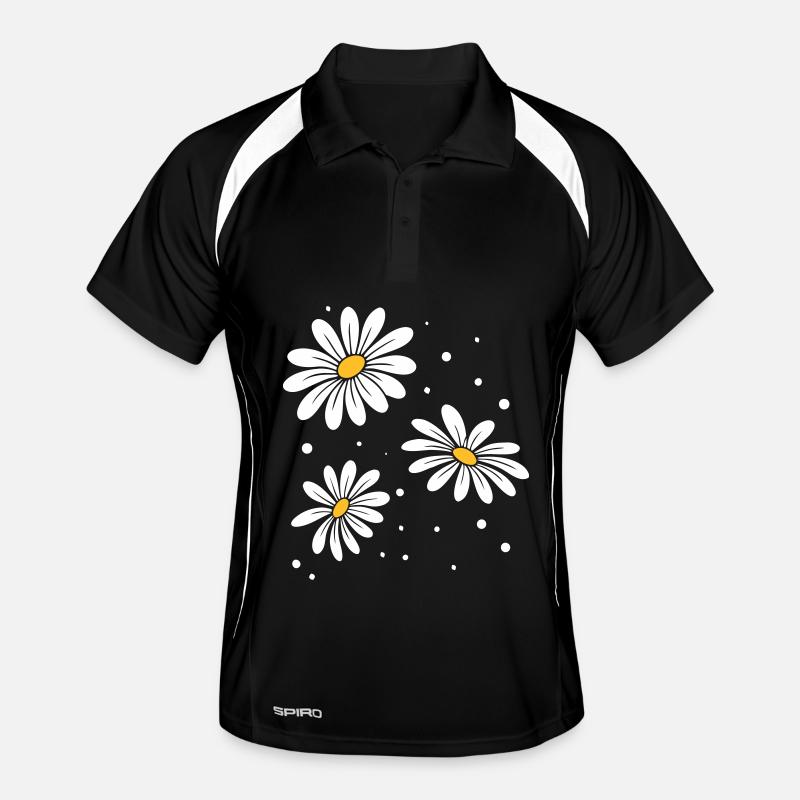 Daisy Dots Men's Polo breathable