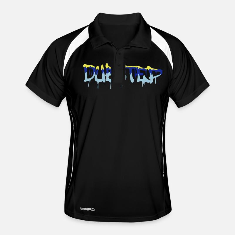 Dub Step Techno Musique Fête Drop Graffiti Texte Polo respirant Homme