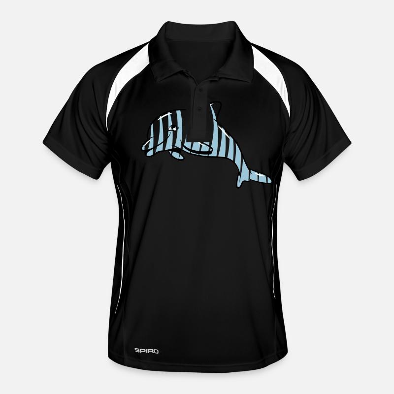 Delfin cute sea design Men's Polo breathable