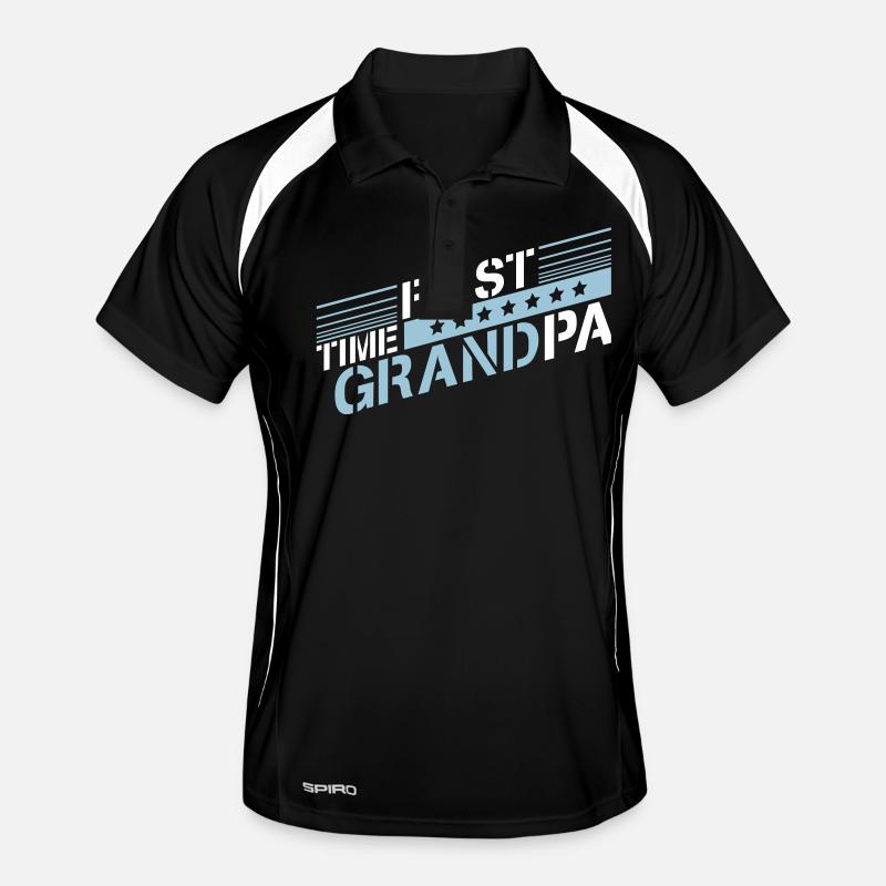 First Time Grandpa Bester Opa Großvater Liebe Opi Männer Polo atmungsaktiv