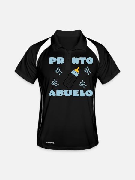 Pronto abuelo - Men's Polo breathable - black/white - Front
