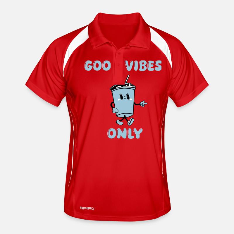 Buvez des vibrations de dessin animé Polo respirant Homme