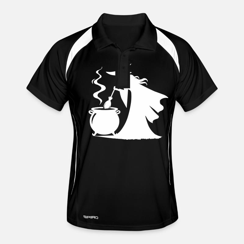 Witch Cooking Pot Men's Polo breathable