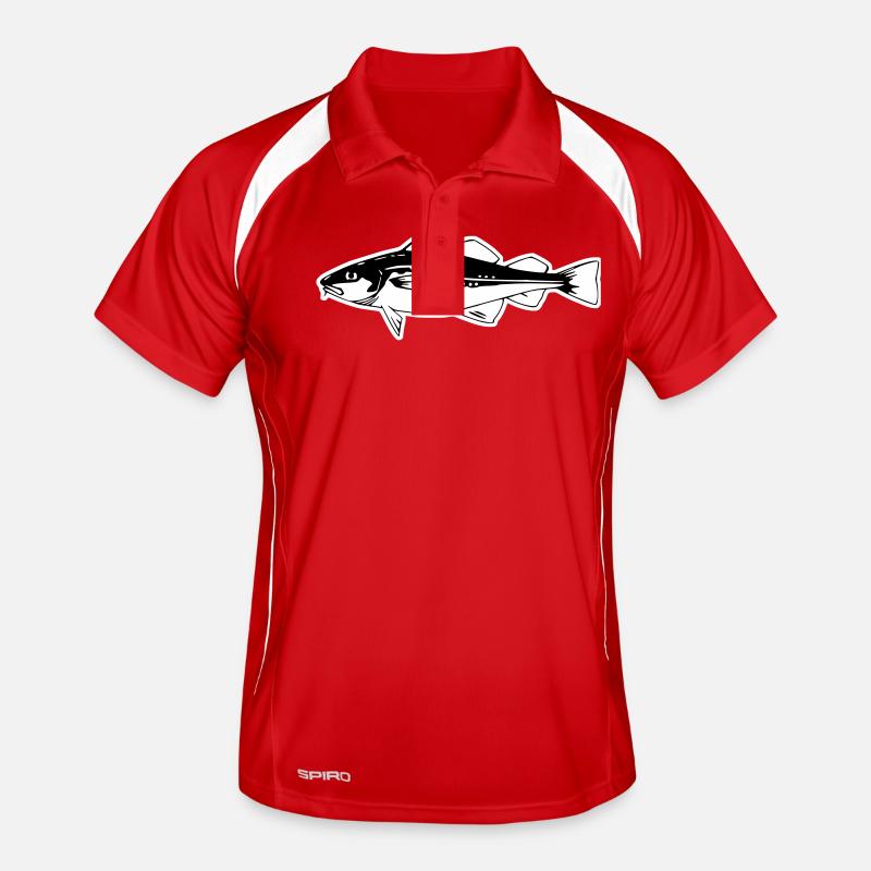 Fish, Cod, Dorsch Men's Polo breathable