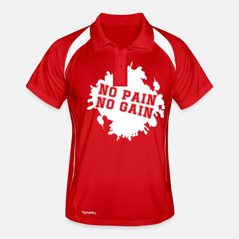Pas de douleur, pas de gain Blobs Polo respirant Homme