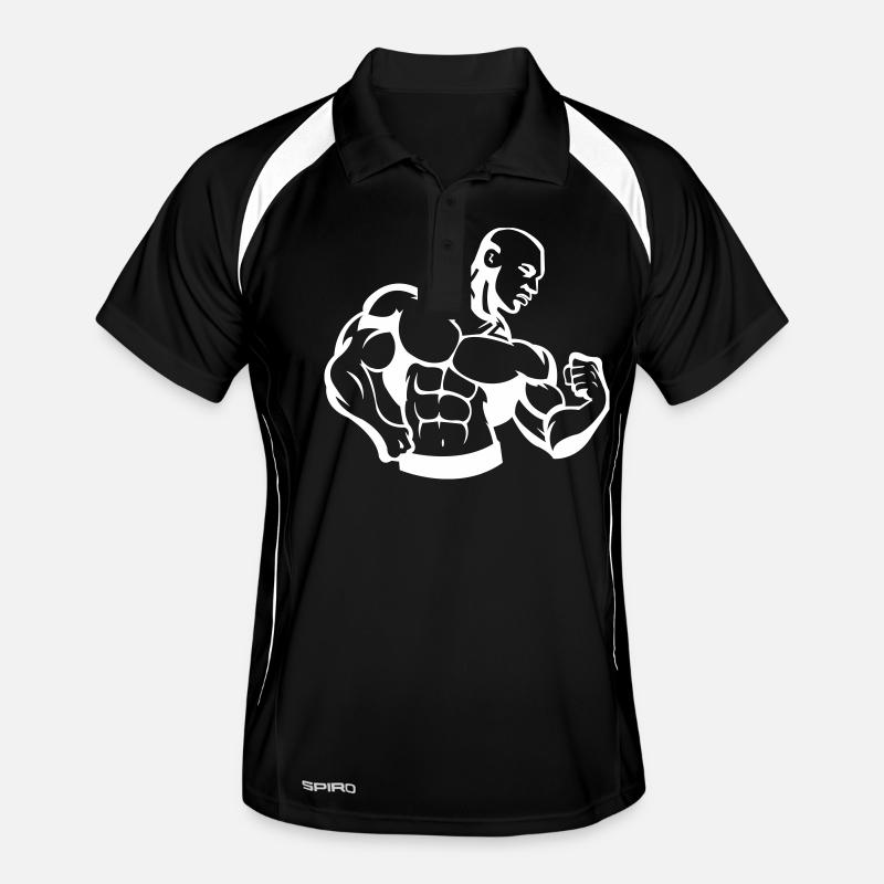 bodybuilding bodybuilder Männer Polo atmungsaktiv