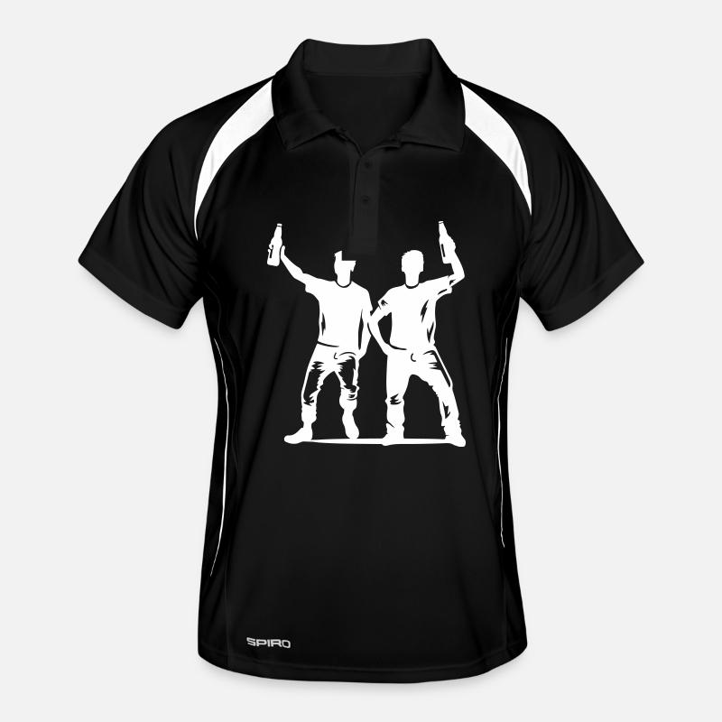 Drinker Silhouette Icon Men's Polo breathable