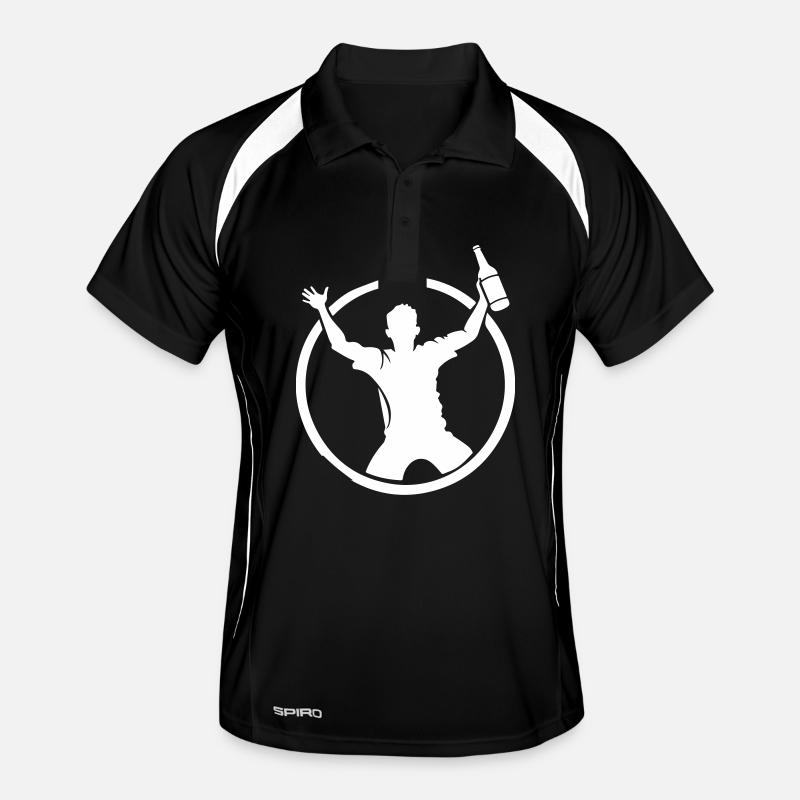 Silhouette Drinking Men's Polo breathable
