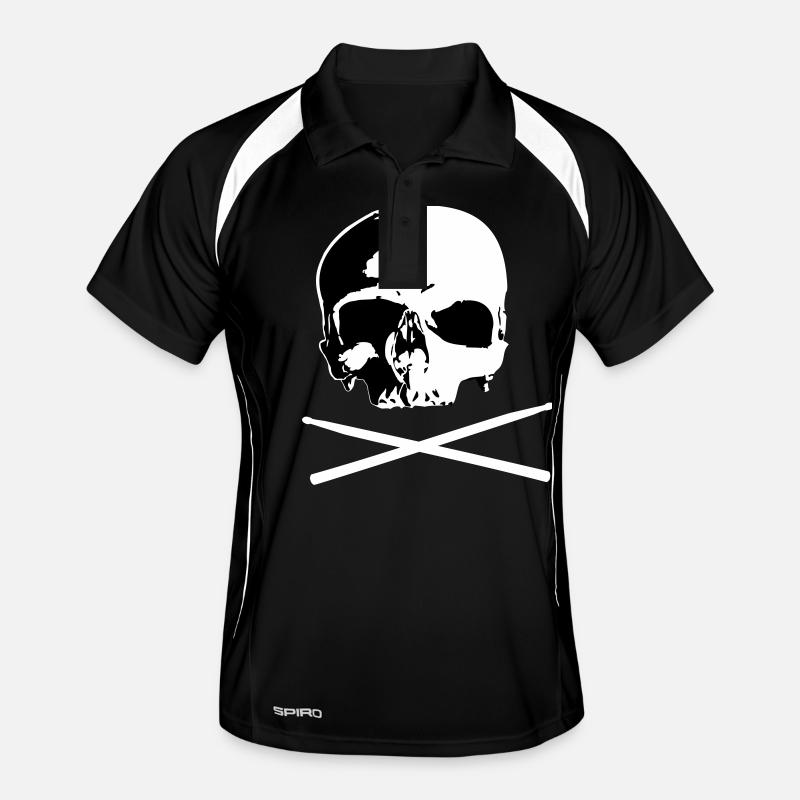 skull and sticks Männer Polo atmungsaktiv