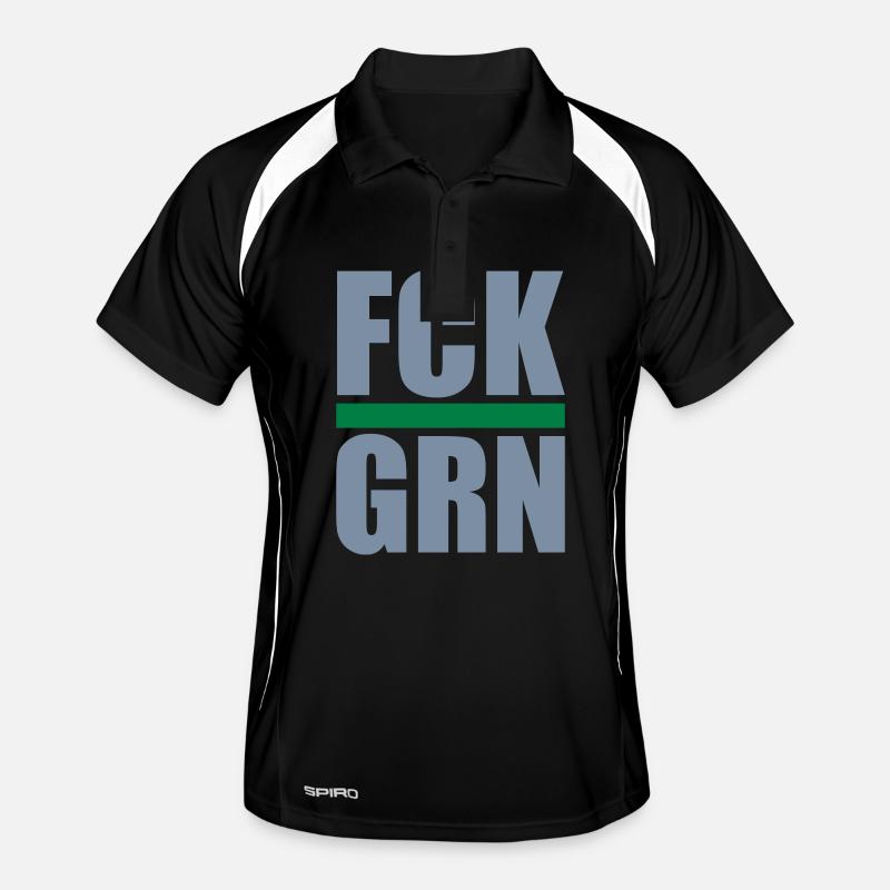 FCK GRN | Couleurs modifiables Polo respirant Homme