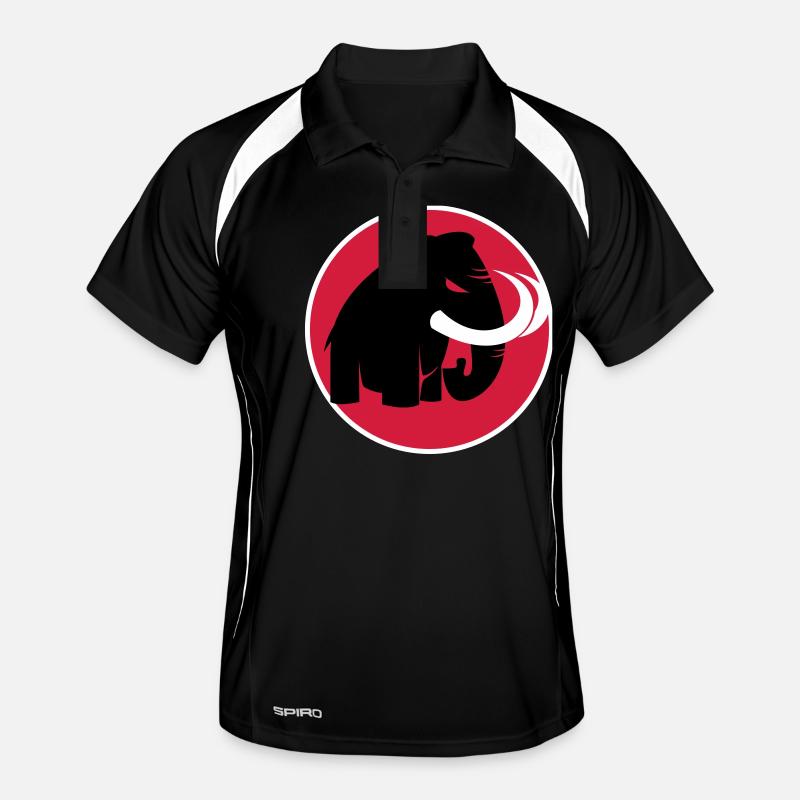 angry mammoth böses Mammut Männer Polo atmungsaktiv
