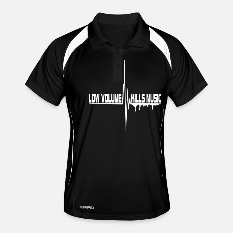 Low Volume Kills Music Pulse Heartbeat Frequency Men's Polo breathable