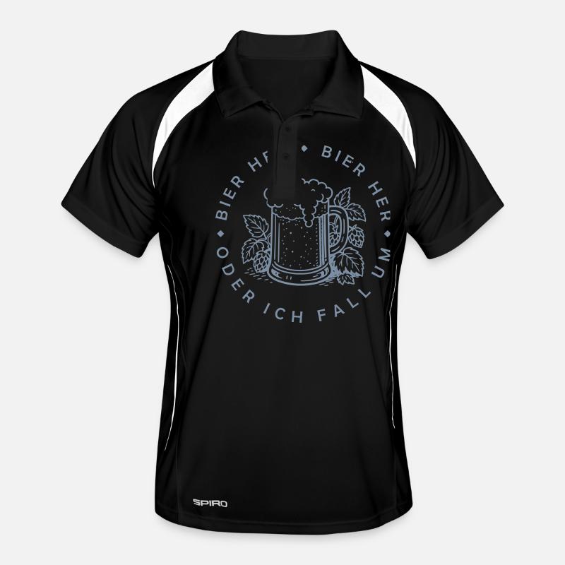 Bienen hier - Oder ich fall um! Männer Polo atmungsaktiv