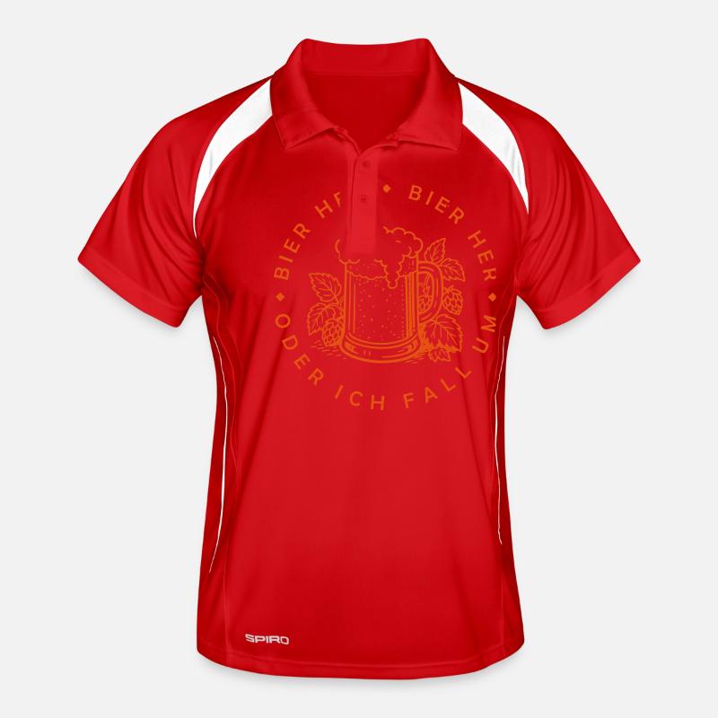 Bienen hier - Oder ich fall um! Männer Polo atmungsaktiv