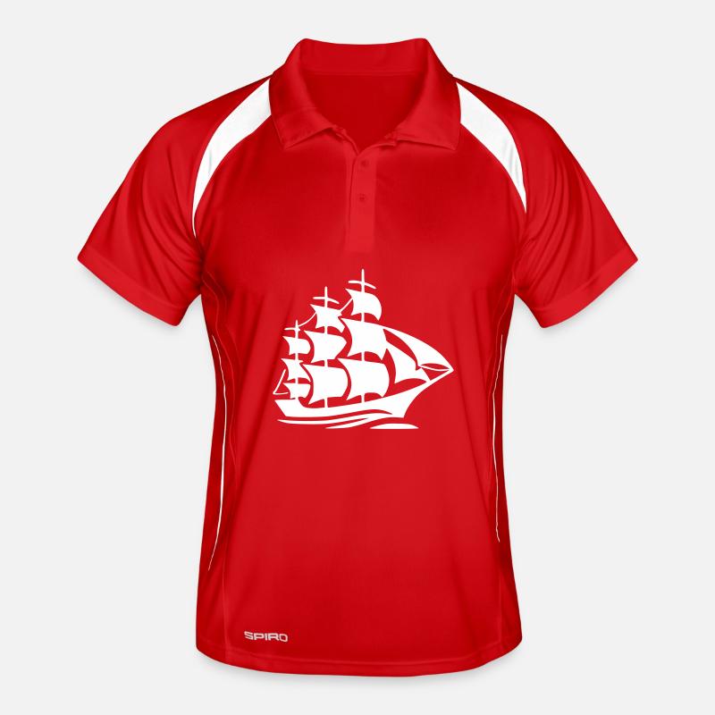 Ship white Men's Polo breathable