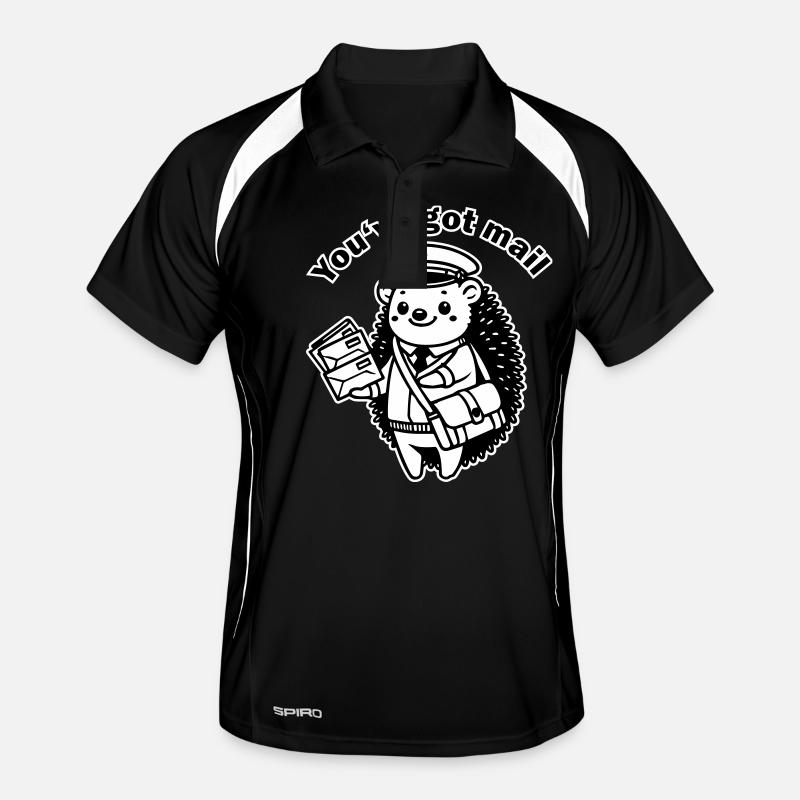 Mailman Hedgehog - "You've got mail" Design Men's Polo breathable
