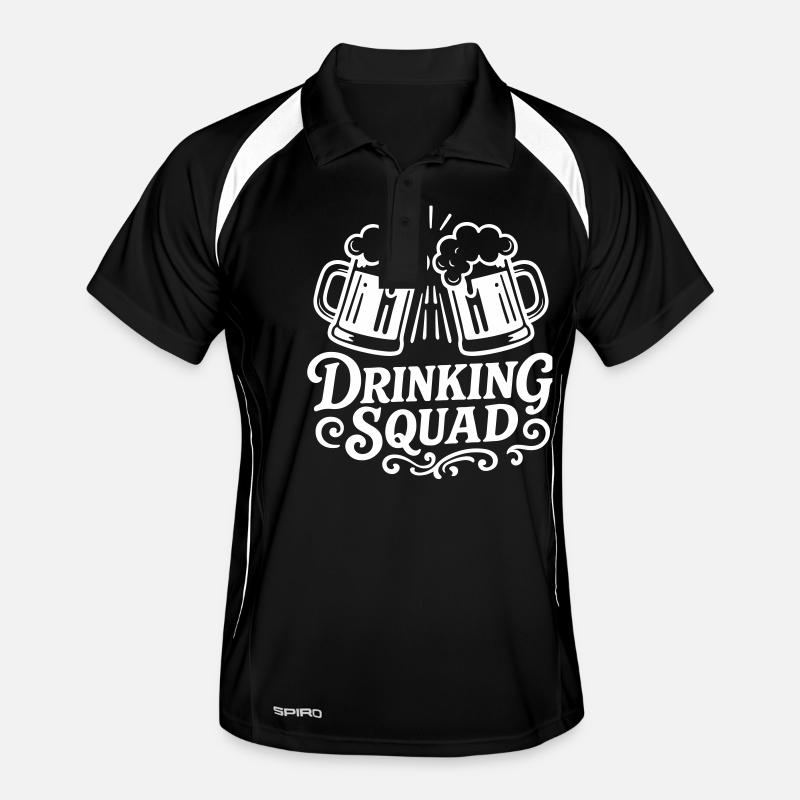 Drinking Squad Bier Männer Polo atmungsaktiv