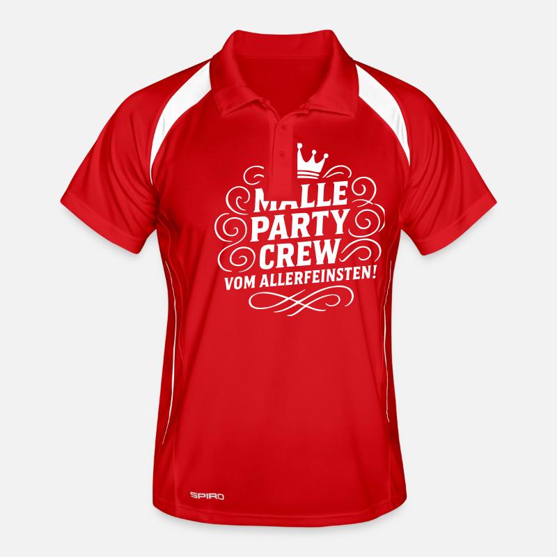 Malle Party Crew Vom Allerfeinsten Männer Polo atmungsaktiv