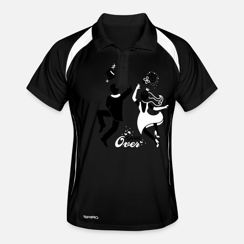Mariée - Couple Game over Polo respirant Homme