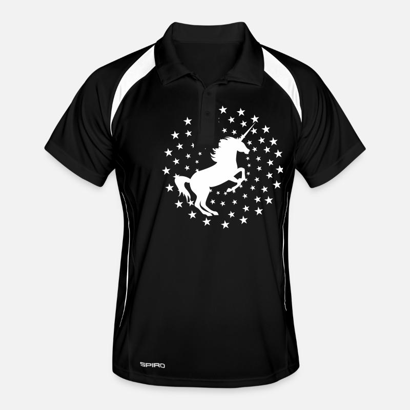 Einhorn Männer Polo atmungsaktiv