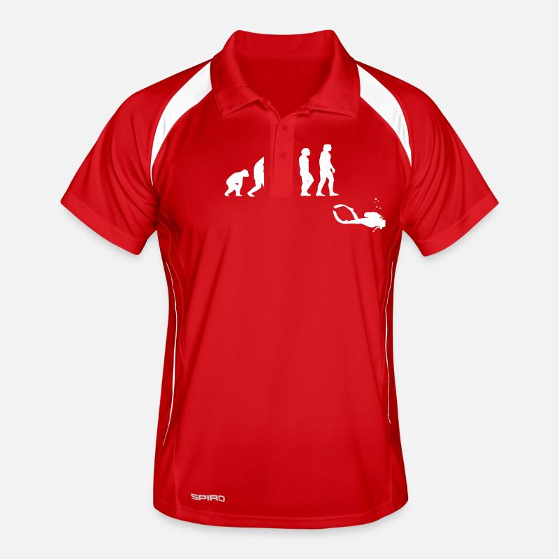 Evolution diving with a device Men's Polo breathable