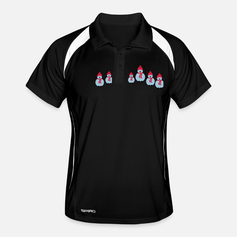 Weihnachten Schneemann-Crew Männer Polo atmungsaktiv