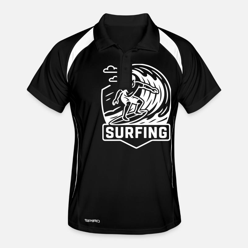 Surfeur Logo Surfeur Polo respirant Homme