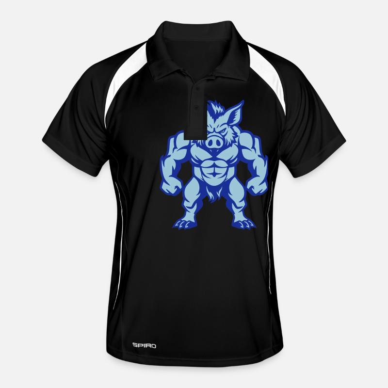 Sanglier Bande Dessinée Polo respirant Homme