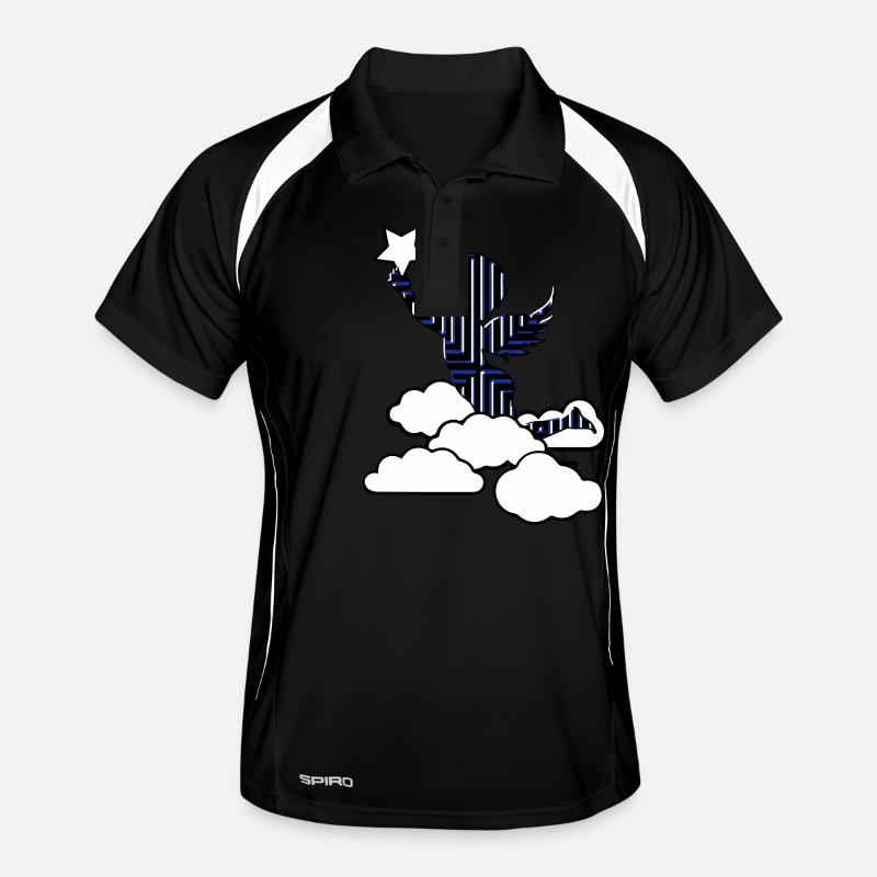 Engel gotik stern Männer Polo atmungsaktiv