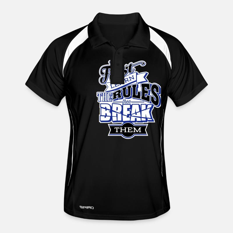 break the rules Polo respirant Homme