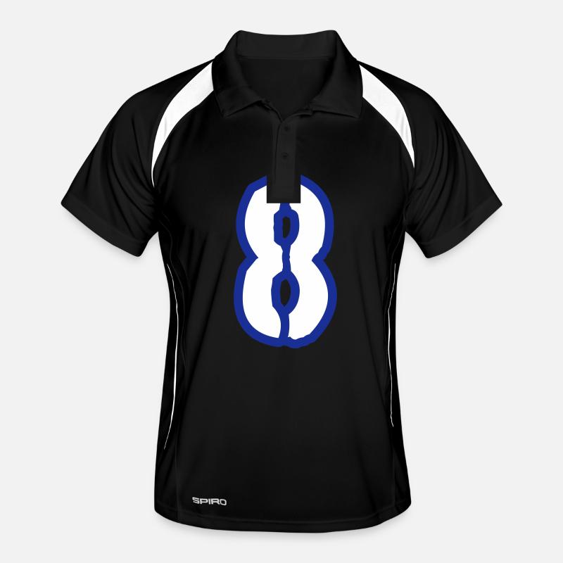 8 Symbole numérique Polo respirant Homme