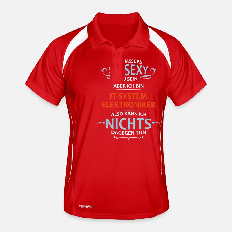 IT - System - Elektroniker Beruf Männer Polo atmungsaktiv