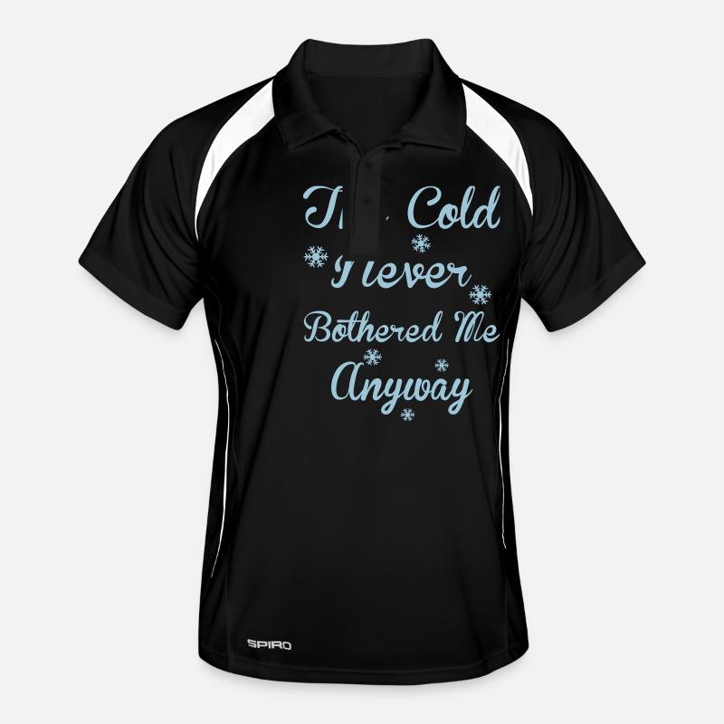 Cold Never Bothered Me - Men's Polo breathable - black/white