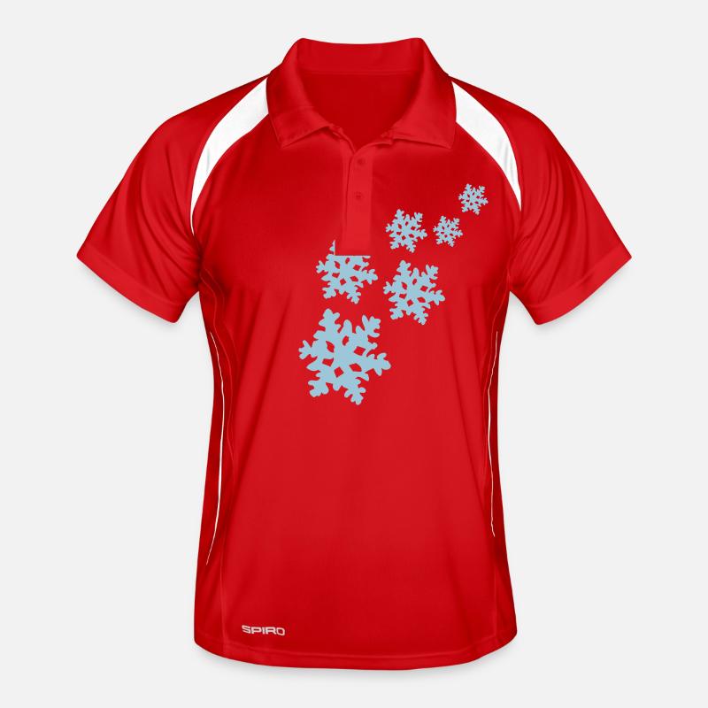 flocon de neige Polo respirant Homme