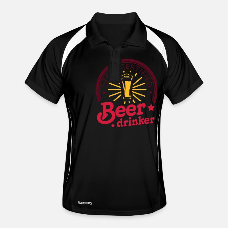 state certified beerdrinker Männer Polo atmungsaktiv