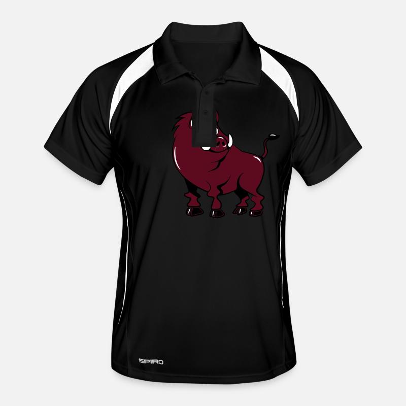 Wild boar cool sweet funny Men's Polo breathable