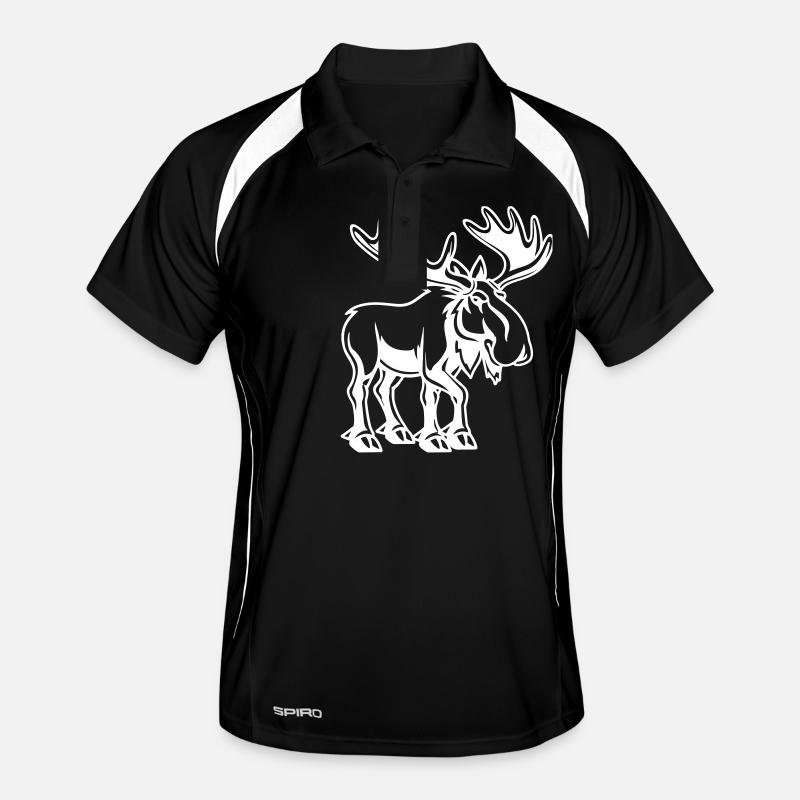 elch Männer Polo atmungsaktiv