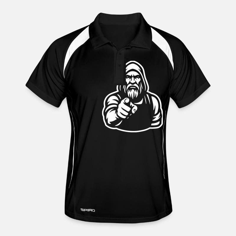 Viking Warrior pointin - du ich will dich. Männer Polo atmungsaktiv