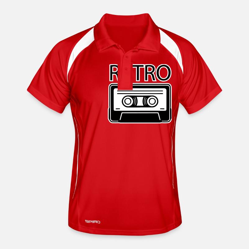 Cassette Oldschool - Design RÉTRO Polo respirant Homme