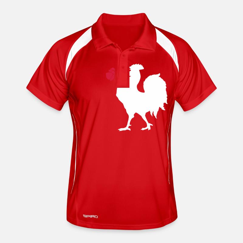 Rugby - All Bleus Coq Rose Men's Polo breathable