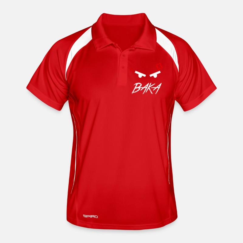 Baka Anime Expression Men's Polo breathable